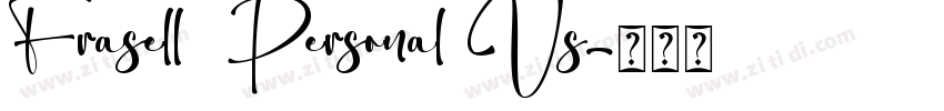 Frasell  Personal Us字体转换